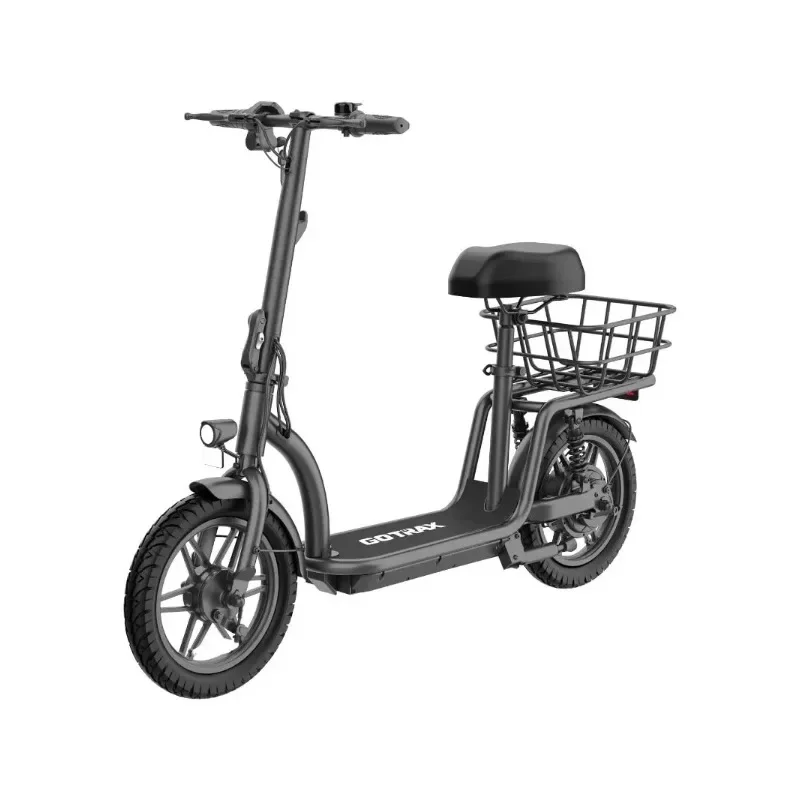 19 Miles Range&15.5Mph Power by 350W Motor, Folding Scooter with 14