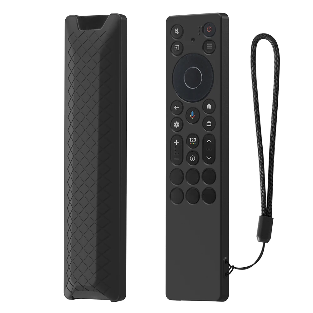 حافظة من السيليكون لجهاز التحكم عن بعد الصوتي TCL RC902V FMR1 حافظة حماية للتلفزيون الذكي غطاء حماية مضاد للانزلاق عن بعد #5