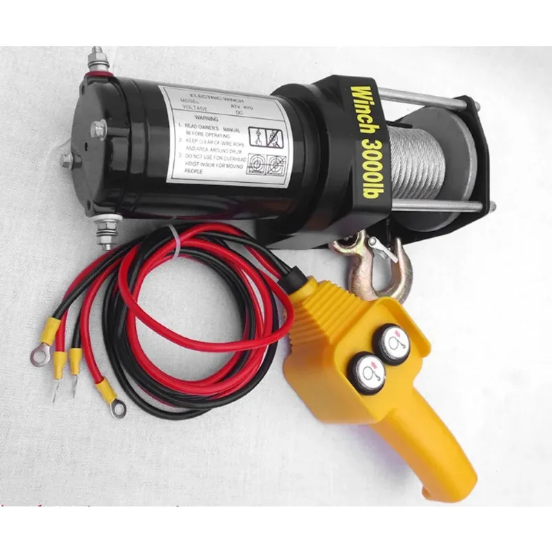 Car Electric Winch 12v24v Car Small Crane Car Self Rescue Electric Winch Traction Lifting