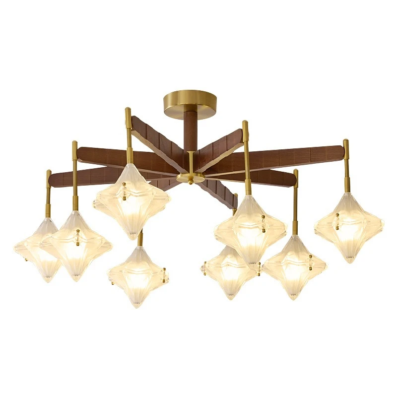 

Люстра для гостиной в французском антикварном стиле, основной светильник, ретро-светильник для спальни, дизайнерский светильник премиум-класса, роскошный светильник для столовой в форме звезды