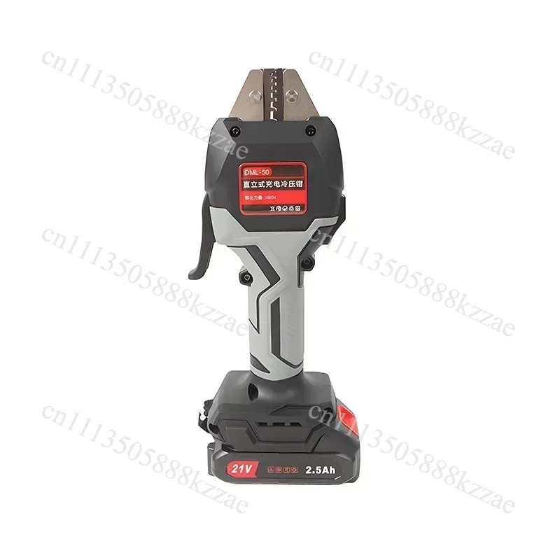 Cordless Hand Held Hydraulic Pliers 16KN Electric Hydraulic Wire Crimper with LED Light & Molds Terminal Crimping Tool