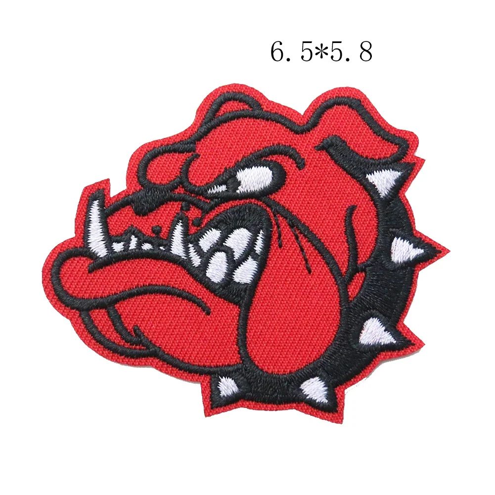 1PCS Skull Devil Punk Patch Bloodsucker Embroidery Applique Iron on Patches of Clothing Accessories Fabric Badge Cloth Stickers