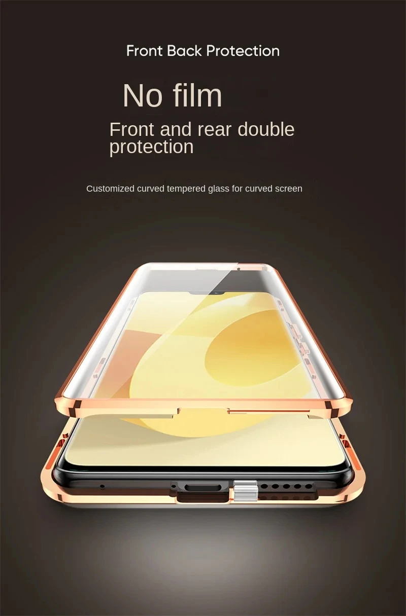 Vivo V23 VivoV23 5G V2130 Case 360 Full Protection Clear Front Glass Case with Back PU Leather Hard Cover for Vivo V23 5G V2130