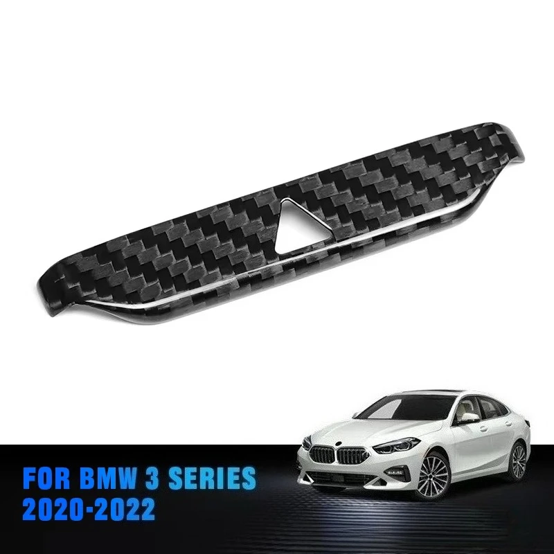 

For BMW 3 Series 2020-2022 ES RHD Real Dry Carbon Fiber Warning Light Double Flash Button Dashboard Panel Cover Decoration
