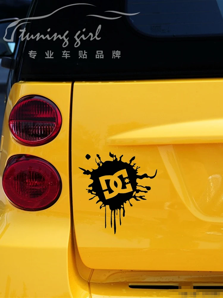 Car Stickers DC Ken Block Splash Funny Reflective Decoration For Windshield Bumper Trunk Cover Scratches Motorcycles Skateboard