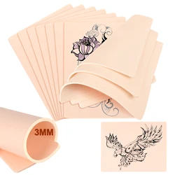 3MM Thick Tattoo Practice Skin Blank Double Sides Big Size Tattoo Practice Fake Skin for Permanent Makeup