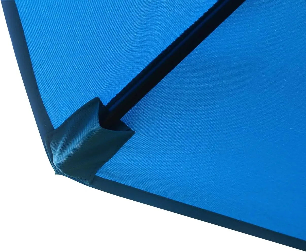 مظلة فناء ناتئ قابلة للتعديل في الهواء الطلق بطول 10 أقدام مع تصميم أوفست، أزرق - مثالية للحديقة، بجانب حمام السباحة، والاستخدام التجاري