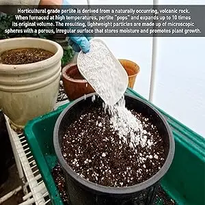 Supreme Perlite Coarse Horticultural Perlite 4 Cu Ft, Soil Aeration Potting Mix, Natural Growing Media for Indoor Outdoor Plants