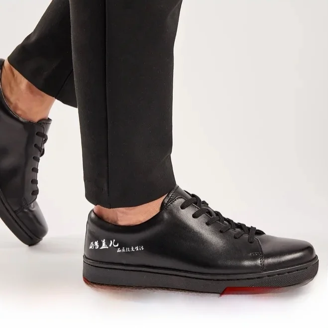 Exquisite Quality Double Layer Cowhide Men's Casual Shoes Breathable Anti-Slip Fashionable Simple Design All Season Wear