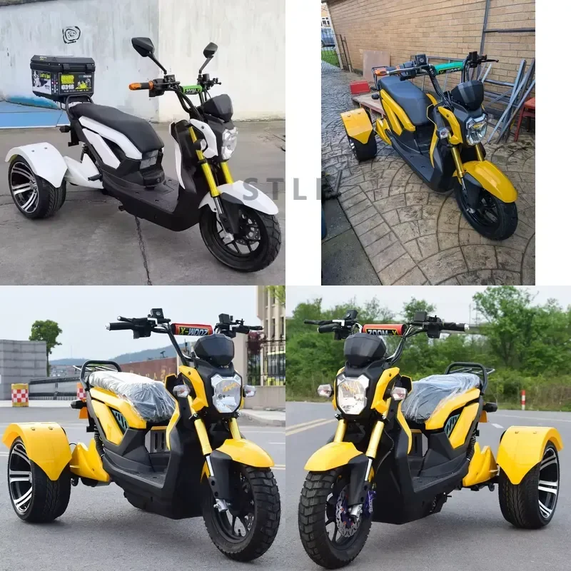 STROVAN Fast 1000W 1500W 60V Fashion Removable Battery Good Quality Powerful Three Wheels Electric Tricycle Scooter Trike