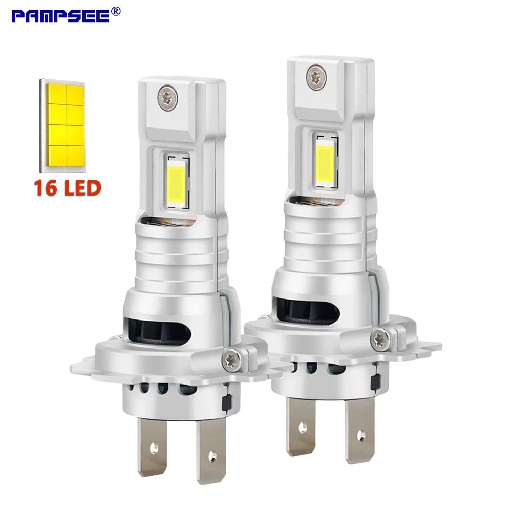 

Комплект из 2 светодиодных ламп Turbo H7 CANBUS 50000LM 120W H4 H11 H9 9005 9006 HB3 HB4 7035 CSP с вентилятором M30 для автомобильных фар (беспроводные)