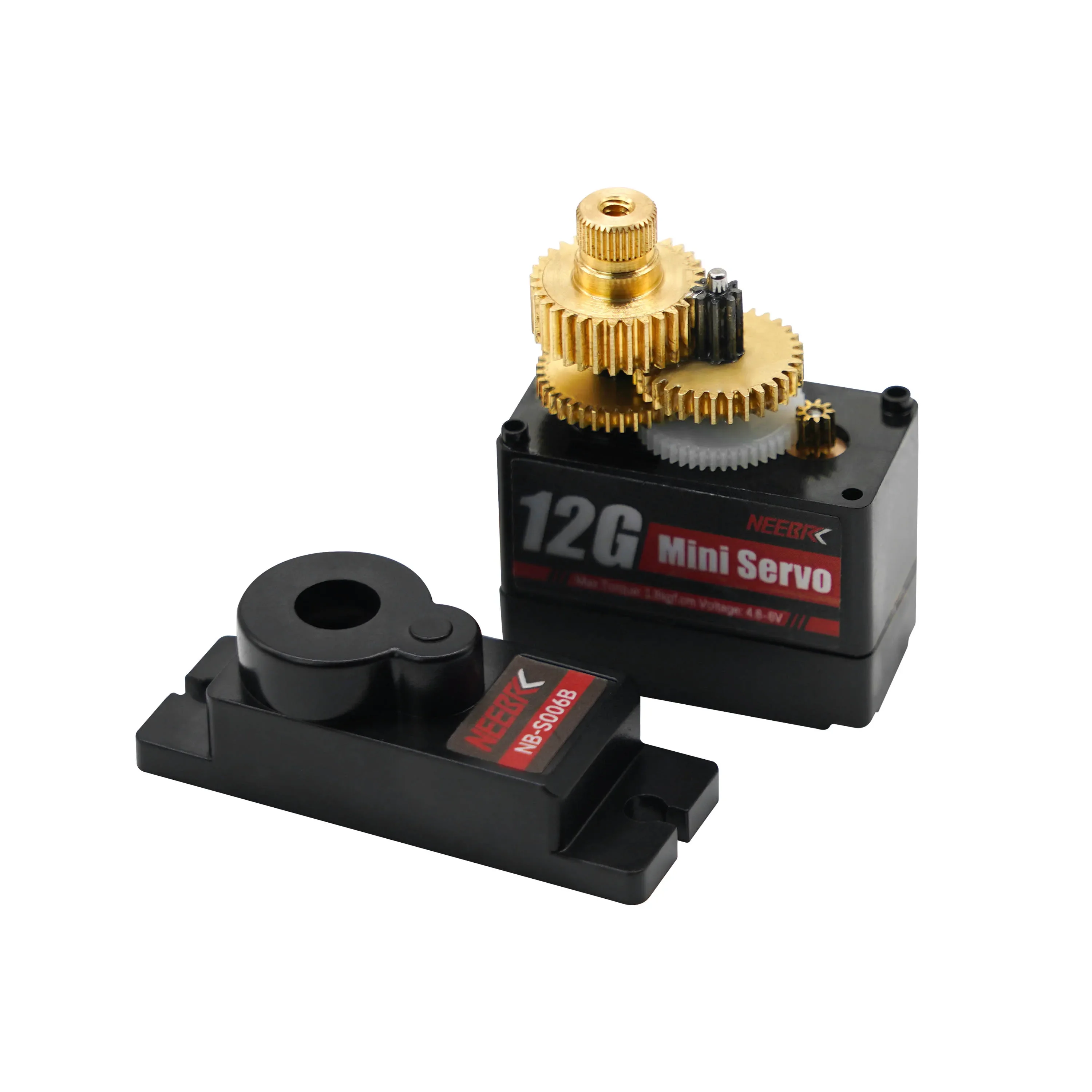 NEEBRC 12G Digital Micro Servo Semi-metallic Gear for 1/24 RC Mini Car Fixed-wing Drone 450 Helicopter K999 WLtoys Axial SCX24