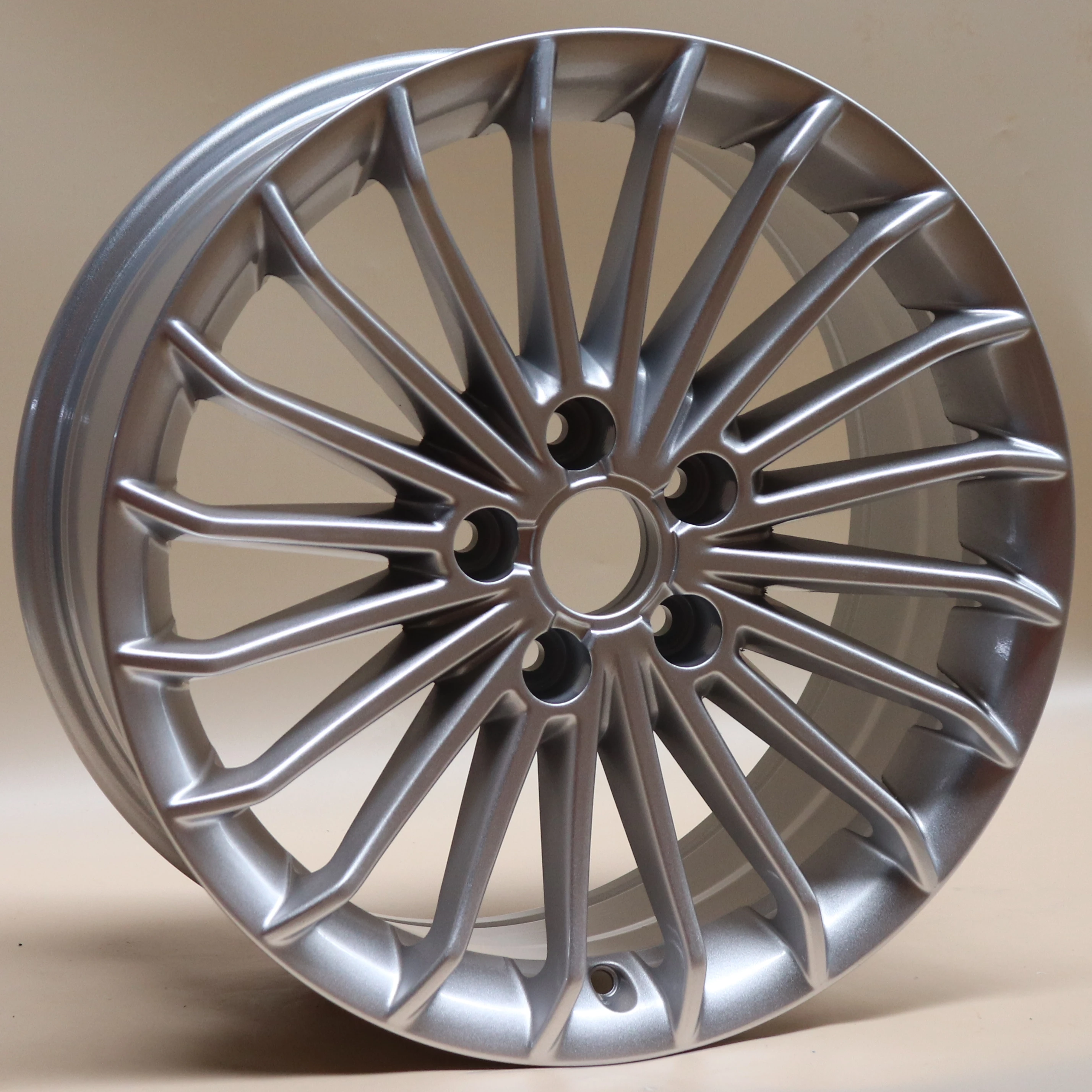 Luxury Custom Casting 17 Inch Multi-Spoke Alloy Wheels for AudiA4L Sports New 5x112 PCD 45mm Silver Finish Concave Design