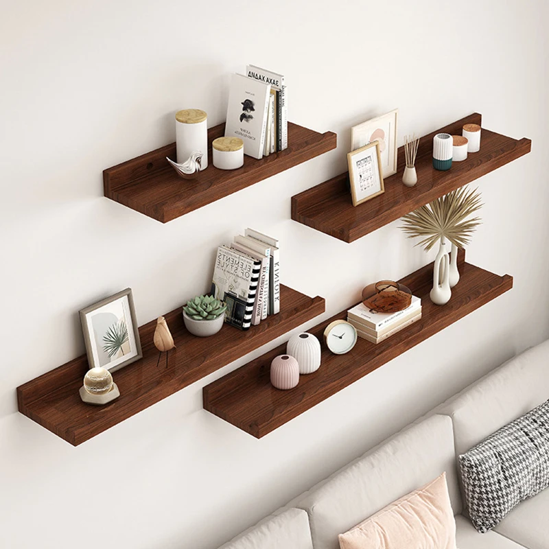 

Wooden Shelves Wall Floating Shelves Useful Floating Shelf Display Rack Home Closet Organizer Decor Living Room Storage Shelf