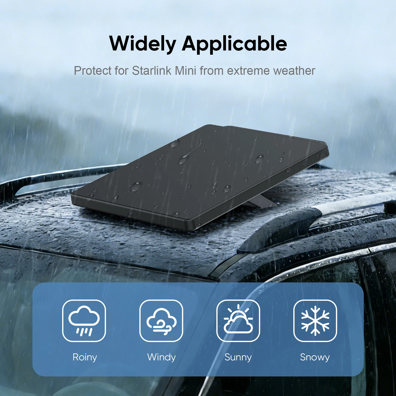Waterproof Protective Liquid Silicone Case for Starlink mini Satellite Dish Portable Full Cover Shell for Starlink mini Accessor