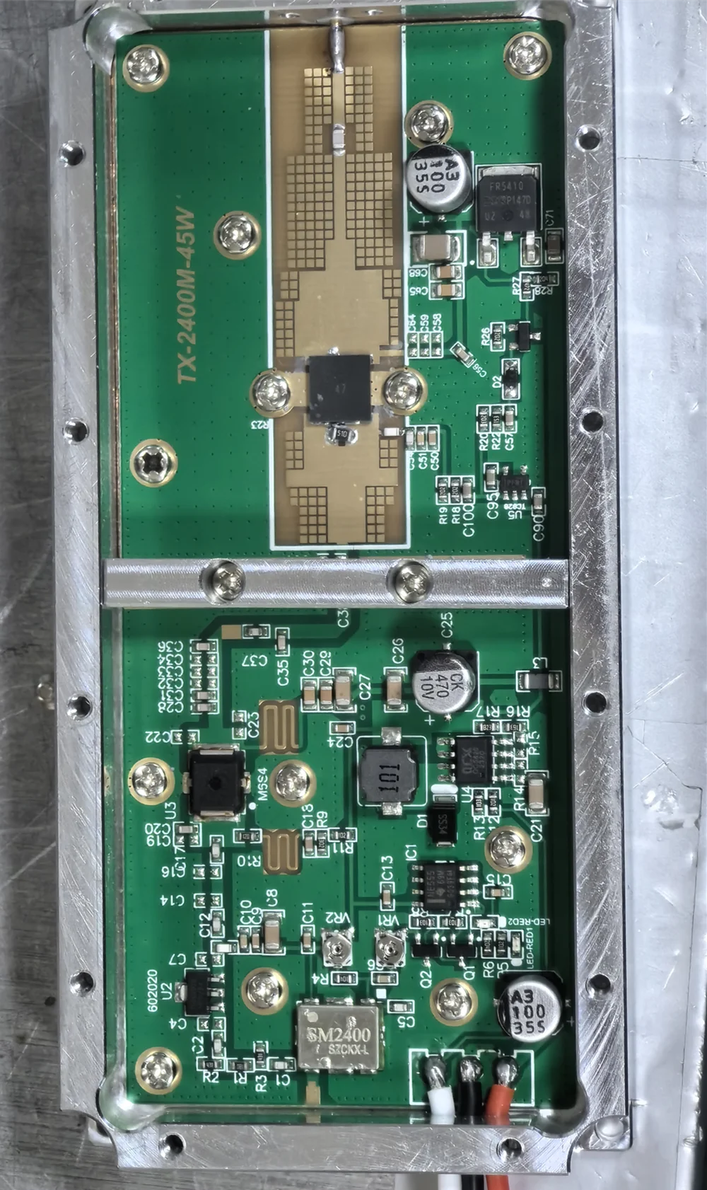 GaN-50w 700-850mhz / GaN-50w 850-930mhz / GaN-50w 930-1050mhz GaN modul Anti Drone jamming untuk modul RF pertahanan Drone