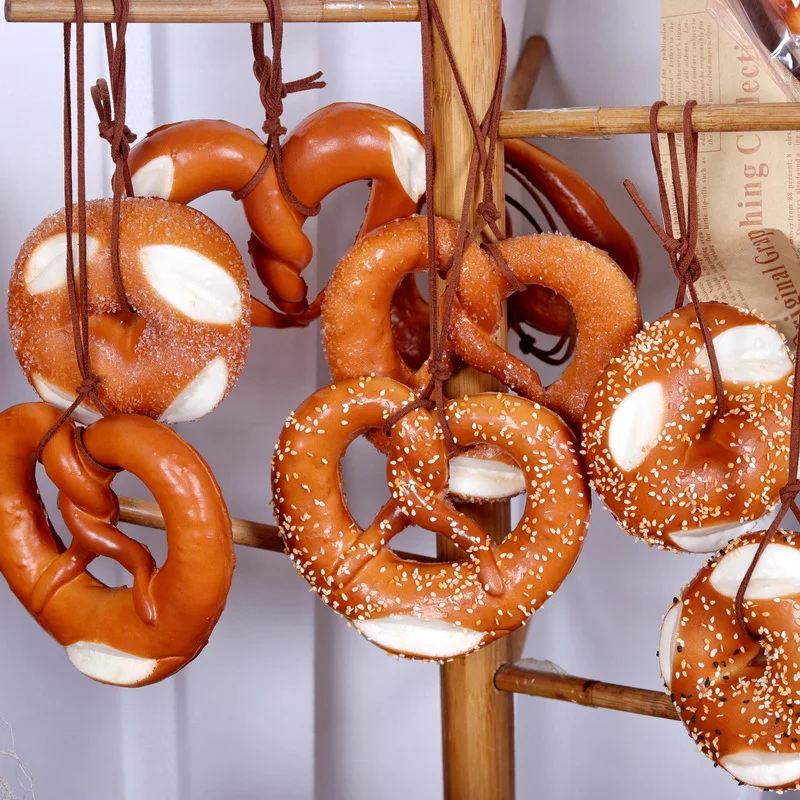 

Fake Lye Bread Pre Knot Bagel Lye French Toast Food Model Kitchen Scene Creative Simulation Home Furnishings Shooting Home Decor
