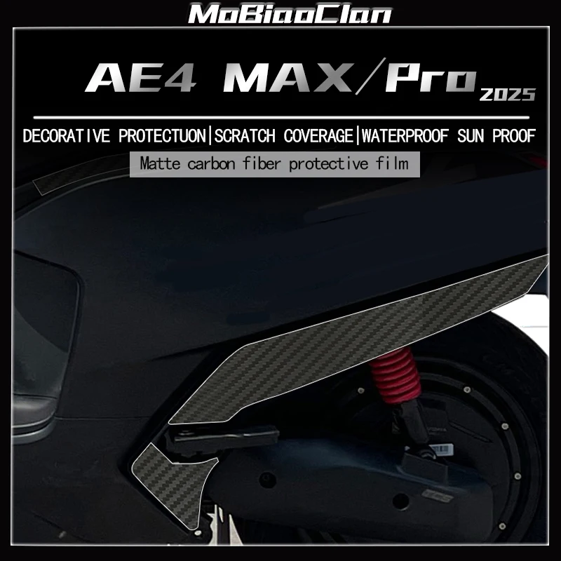 

For ZEEHO AE4 MAX/Pro ae4 max pro 2025 3D Carbon fiber sticker fuel tank body protection sticker modified accessorie