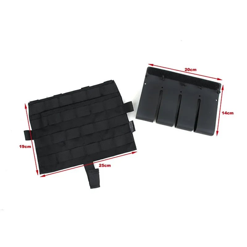 

Vest Replacement Front panel MAG Pouch Bag + Quadruple Kydex Mag Insert for Tactical AVS JPC2.0 SPC Vest TMC3503