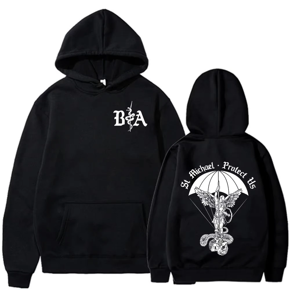 ST Michael Brothers in Arms Double Sided Print Hoodies Men's Women Clothing Fashion Sweatshirt Oversized Long Sleeve Pullovers