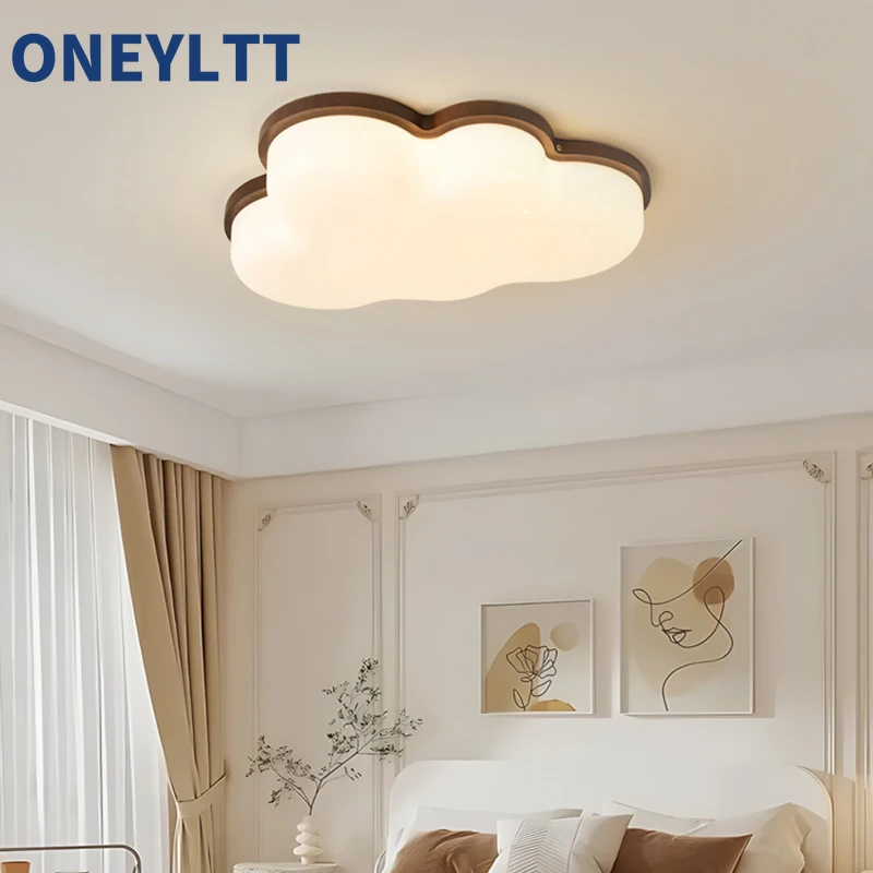

Children's Room Bedroom Light, Girl's 2025 New Simple Modern Room Light, Eye Protection Full Spectrum Cloud Ceiling Light