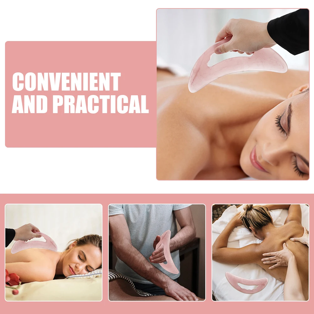 

2Pcs Resin Gua Sha Board Smooth Body Scraper for Muscle Relaxation and Circulation Massage Tool for Home Use Portable Reusable