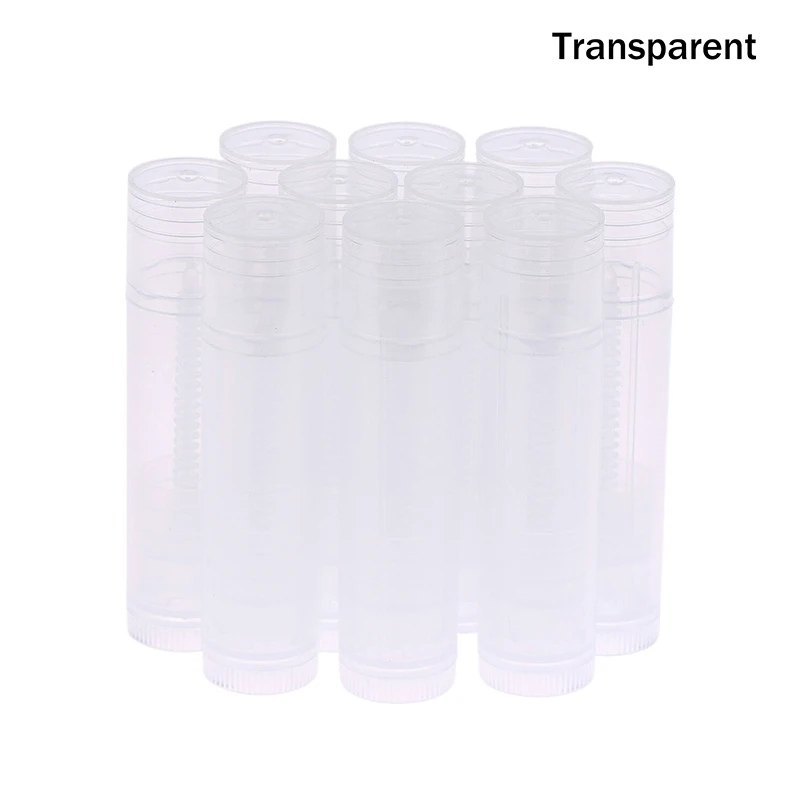 10 Stuks 5G Lege Lipgloss Buizen Lippenstift Potten Balsem Buis Cap Container Reizen Make-Up Tool Lippenbalsem cosmetische Containers
