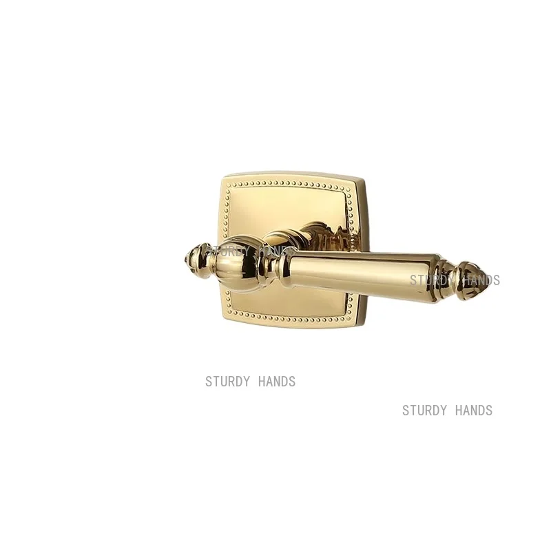 1 Set of Zinc Alloy Door Lock Silent Door Lock for Household Doors Only Applicable for New Door Installation Excluding Keys