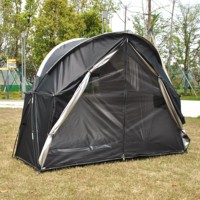 1 Person Outdoor Camping Tent with Cot Off-Ground Sleeping Dormitory Tent Solo Traveler ZX-884 Portable Shelter for Camping