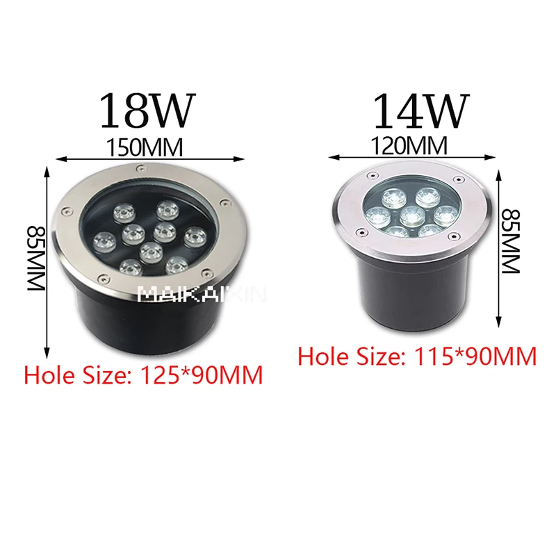 Waterproof IP67 Led Garden Light Underground 1W 3W 6W 10W 18W Outdoor 220V Deck Lamp 12V Ground Stairs Landscape Lighting