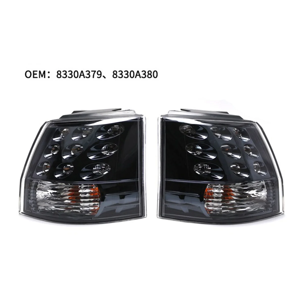 

#092D Tail Lights for Mitsubishi Outlander EX 2007-2013 Right 8330A380 (Transparent&Black)