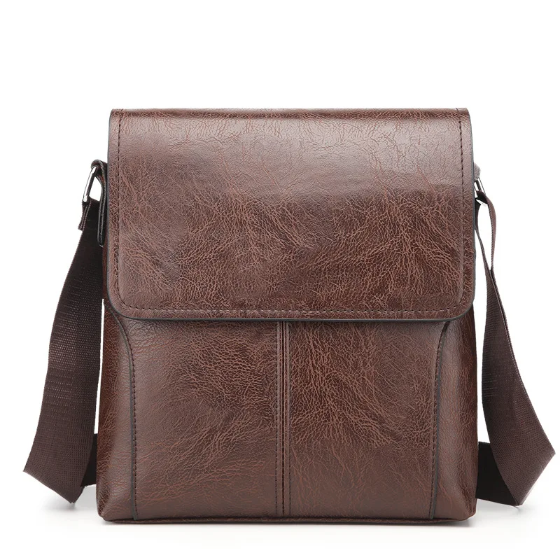 Vintage męskie torby na ramię markowe torby Crossbody dla mężczyzn projektant męskie torby listonoszki ze skóry Pu torebki o dużej pojemności moda