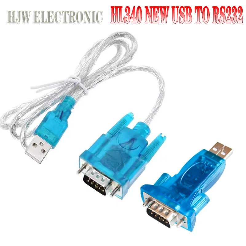 HL-340 HL340 New USB to RS232 COM Port Serial PDA FT232  9 pin DB9 Adapter support WIN11 Compatible CH340