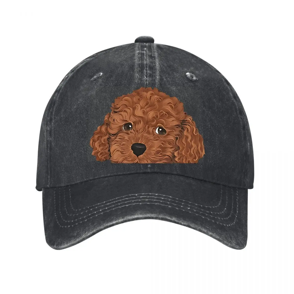 Vintage Poodle Baseball Cap 2026 New Vintage Washed Baseball Cap