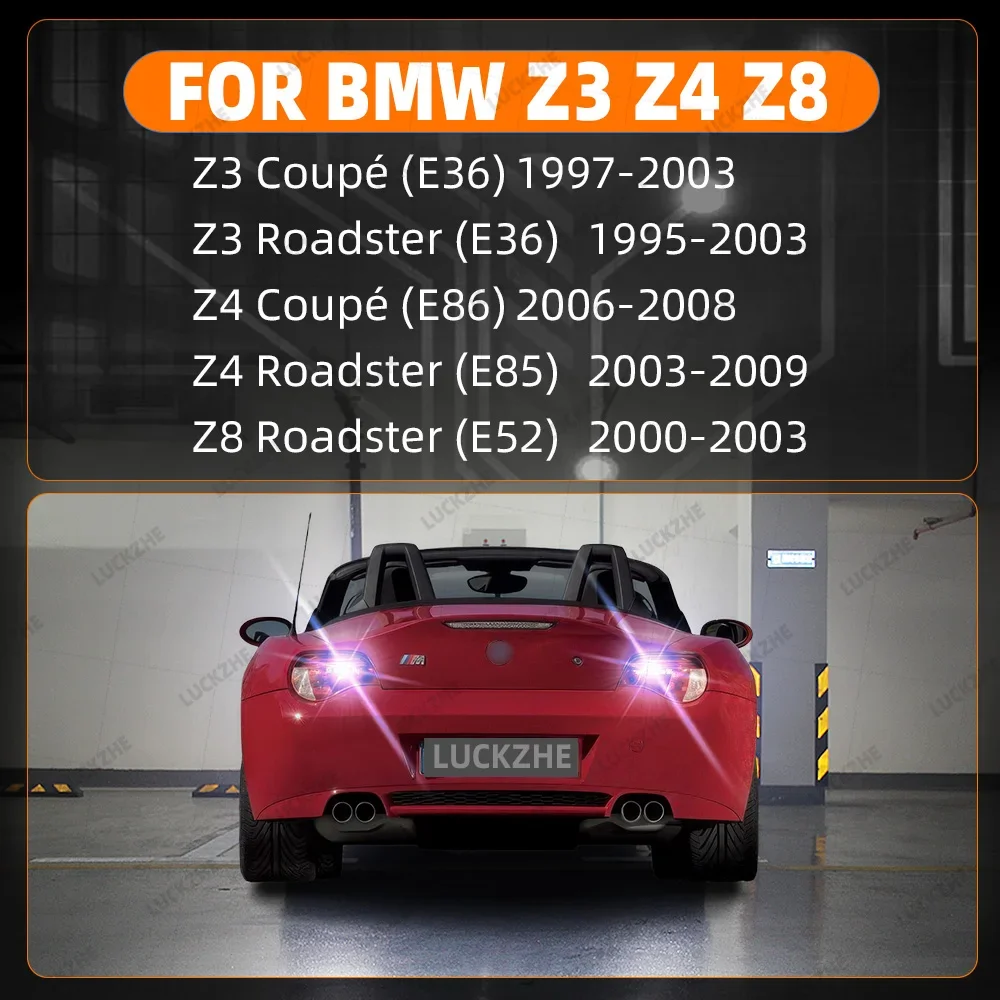 2Pcs For BMW Z3 E36 Z4 E85 E86 Z8 E52 Car Reversing Light Backup Lamp Back Up 1995-2004 2005 2006 2007 2008 2009 Reverse Light