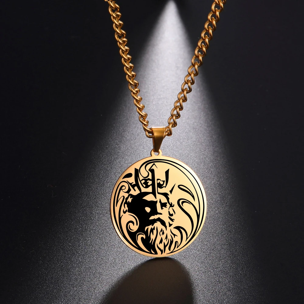 Dawapara Vintage antike griechische Krieger Anhänger ägyptische Göttin Athene Aphrodite Artemis Apollo Symbol Edelstahl Amulett – Detail 25