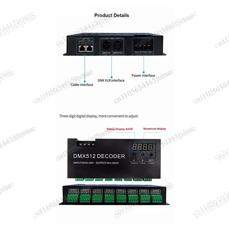 Twenty-four-channel Light Decoding Driver Adapts To RGBW Light Strip Signal Regulation