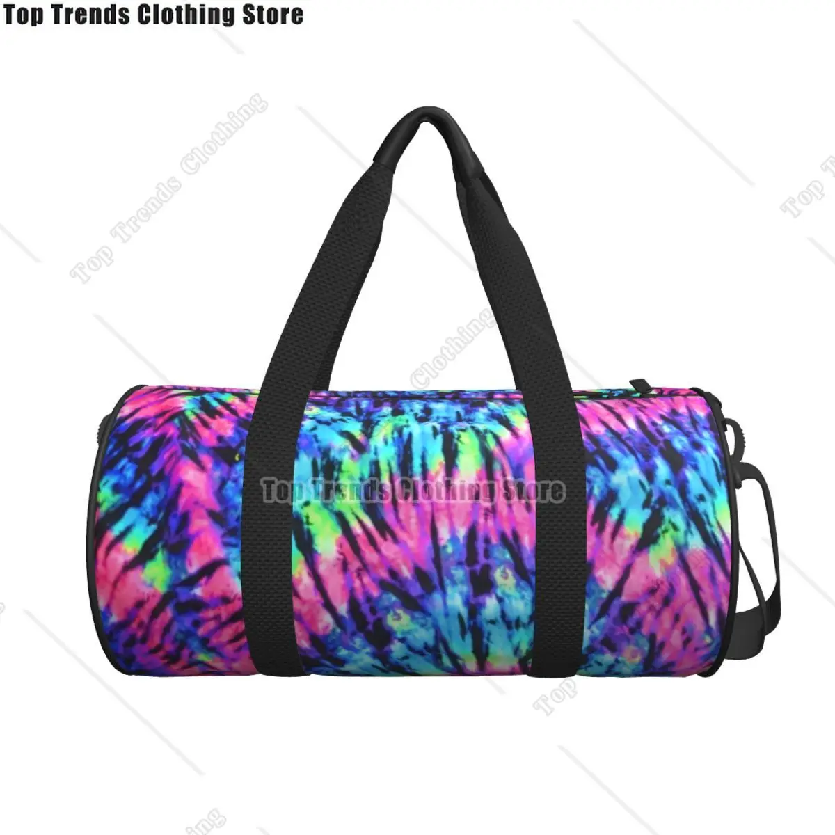 

Funny Tie Dye Gym Bag Colorful Print Travel Training Sports Bags Male Female Custom Capacity Vintage Fitness Bag Oxford Handbags