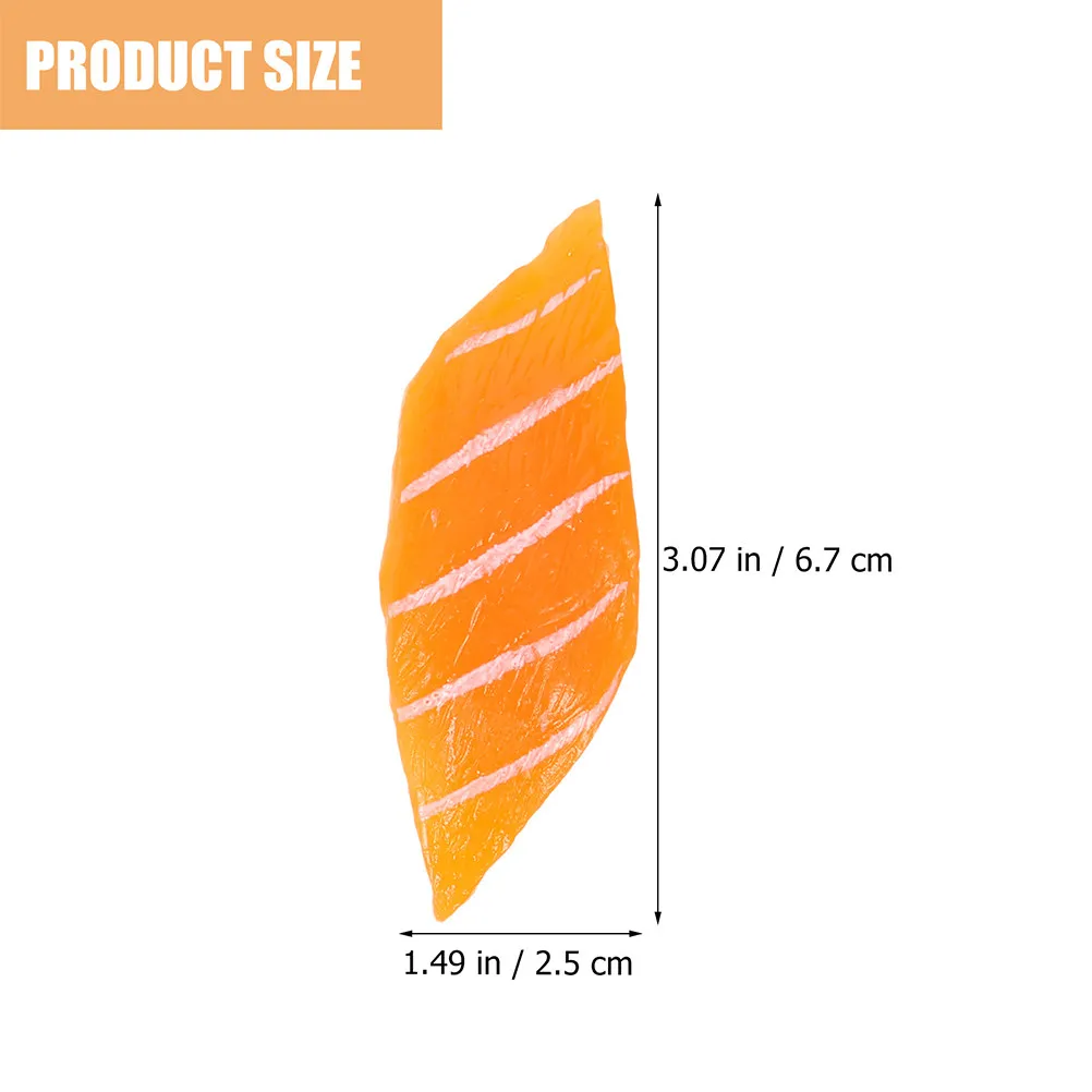 8Pcs Exquisite Sushi Display Models Bright Novel Colors Reusable Simulated Food Decor for Japanese Theme Party Tabletop Decor