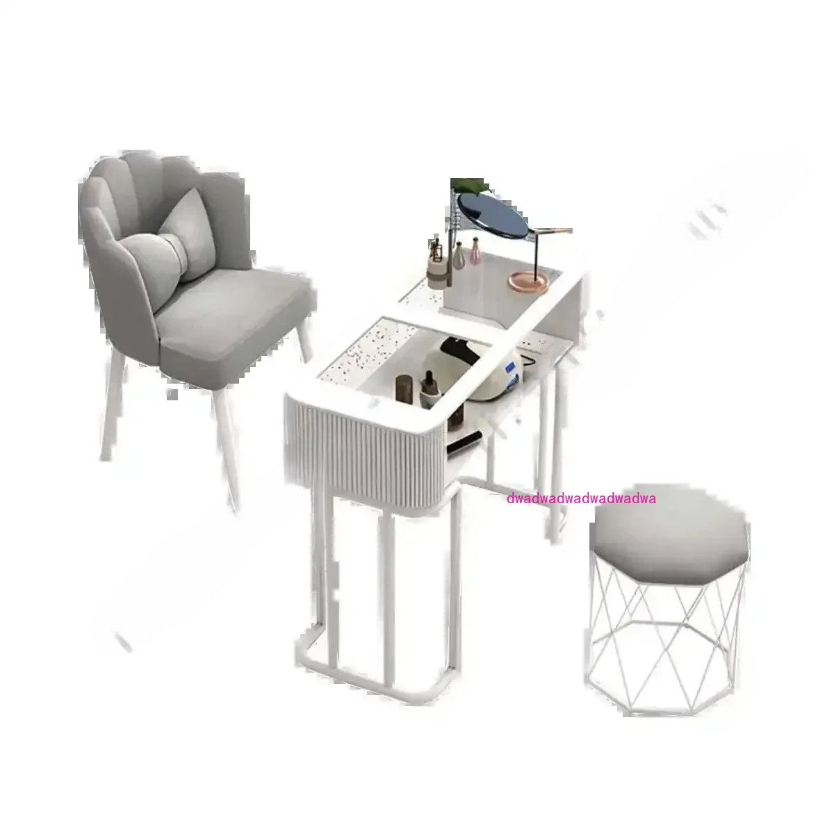 

Nordic Modern Cream Style Nail Tables Professional Aesthetictable Manicure Table Dressing Mesa Manicura Salon Furniture KMNT