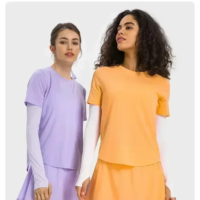 

Lemon Relaxed Fit Crew Neck Soft Mesh T-Shirt Women All Day Short Sleeve Sweat-wicking Yoga Running Shirt With Reflective Detail
