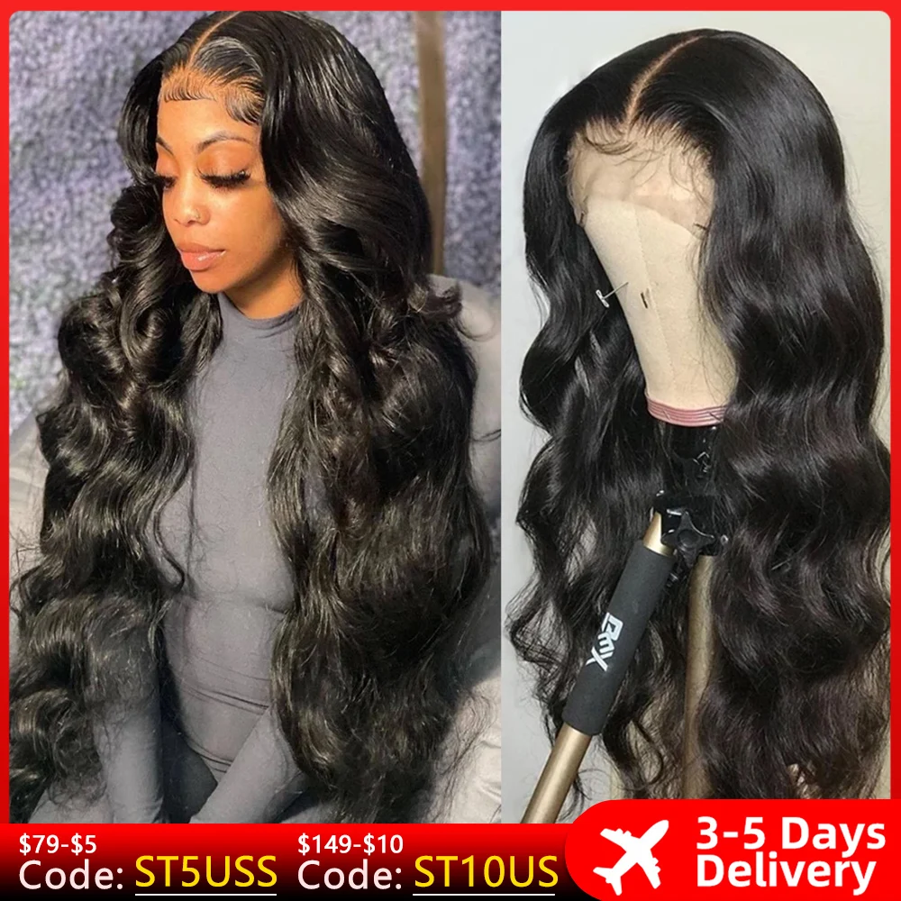 Hd Lace Wig 13x6 Human Hair Wigs For Women Pre Plucked 34 30 Inch Brazilian Remy Transparent 13x4 Body Wave Lace Front Wig