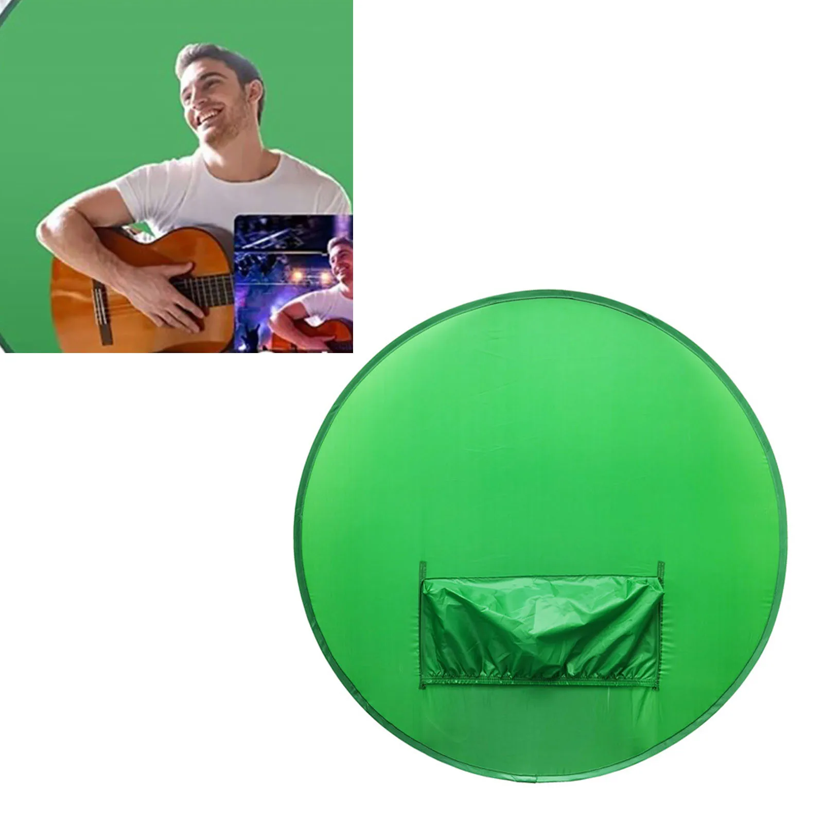 Sfondo per schermo verde Tessuto monostrato che assorbe la luce Sfondo portatile per sedia con schermo verde pieghevole per trasmissione in diretta