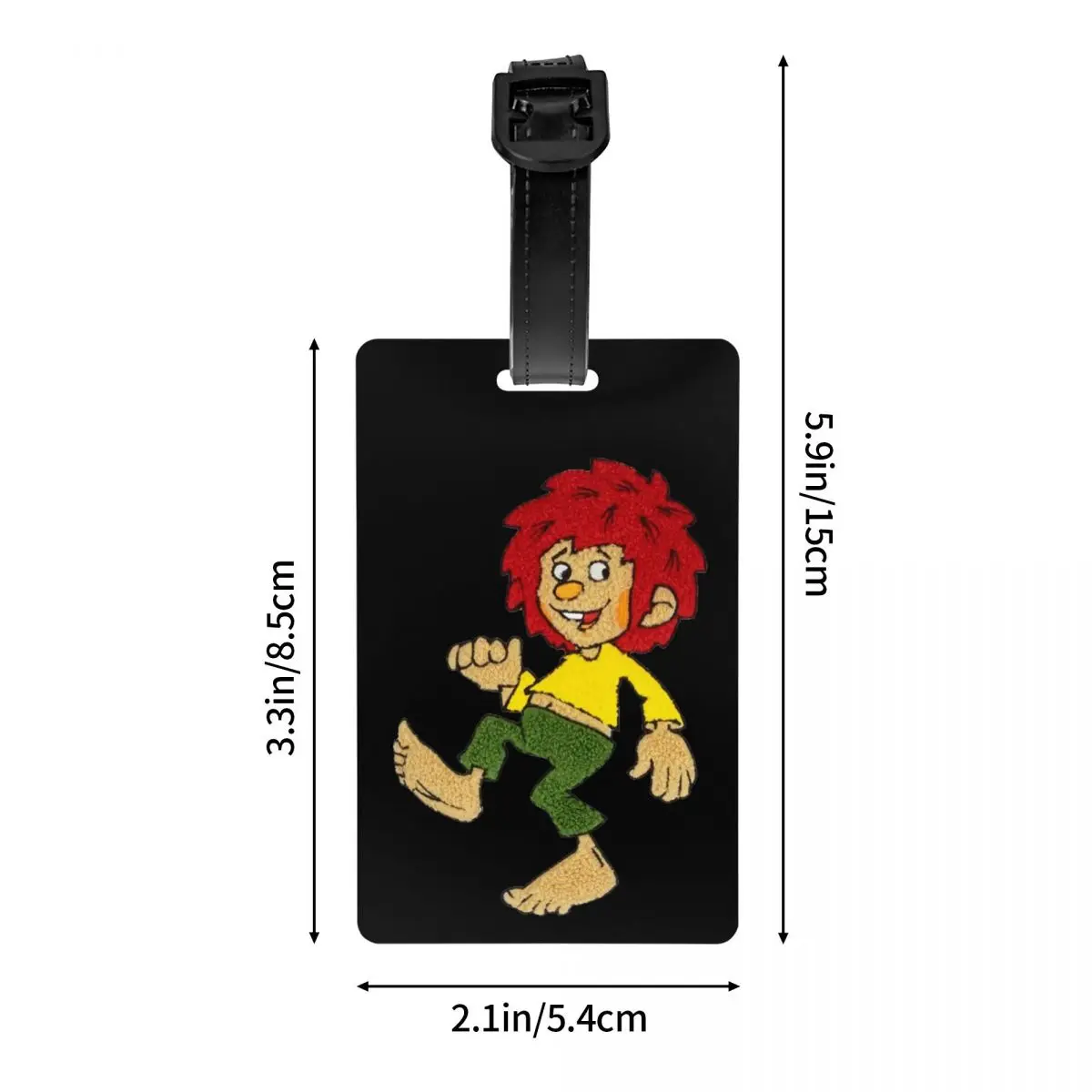 علامات الأمتعة Pumuckl ملحقات حقيبة السفر لطيف الأمتعة الصعود علامة التسمية حامل معرف اسم العنوان #4