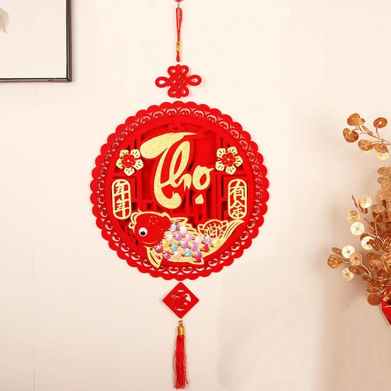 Vietnamese New Year Ornaments Vietnam Lunar New Year Ornaments Red Fu Characters Lucky Pendant Spring Festival Decoration