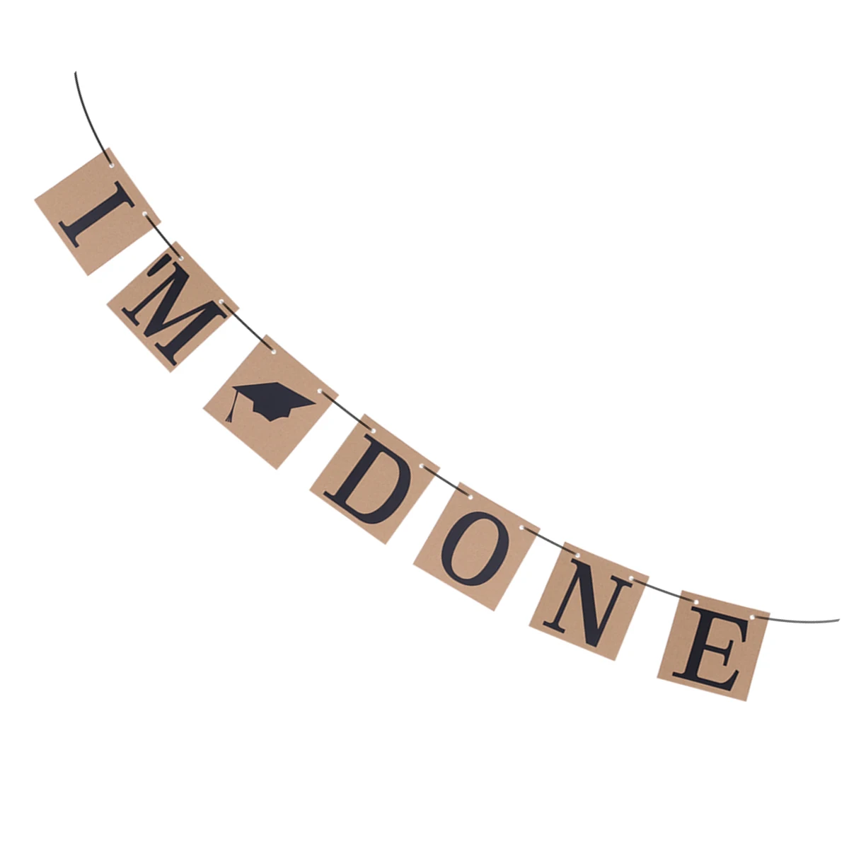 

Kraft Paper Banner 3M Graduation Decor I'm Done Banners Reusable Student Party Banner Paper Celebrations