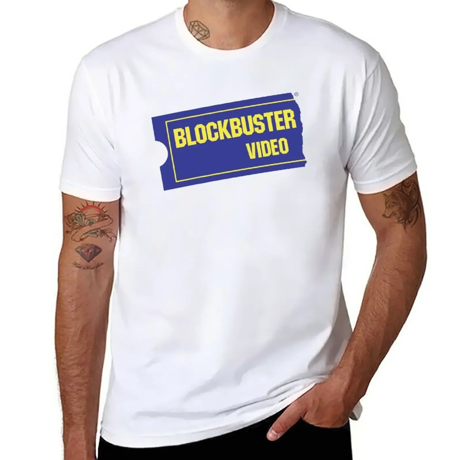 Blockbuster video T-Shirt plus size tops Short sleeve tee black t-shirts for men