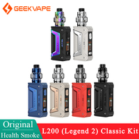 Original GeekVape L200 Legend 2 Classic Kit 200W Box with Z Max Tank 6ml Fit M coil Electronic Cigarette 18650 21700 Vaporizer