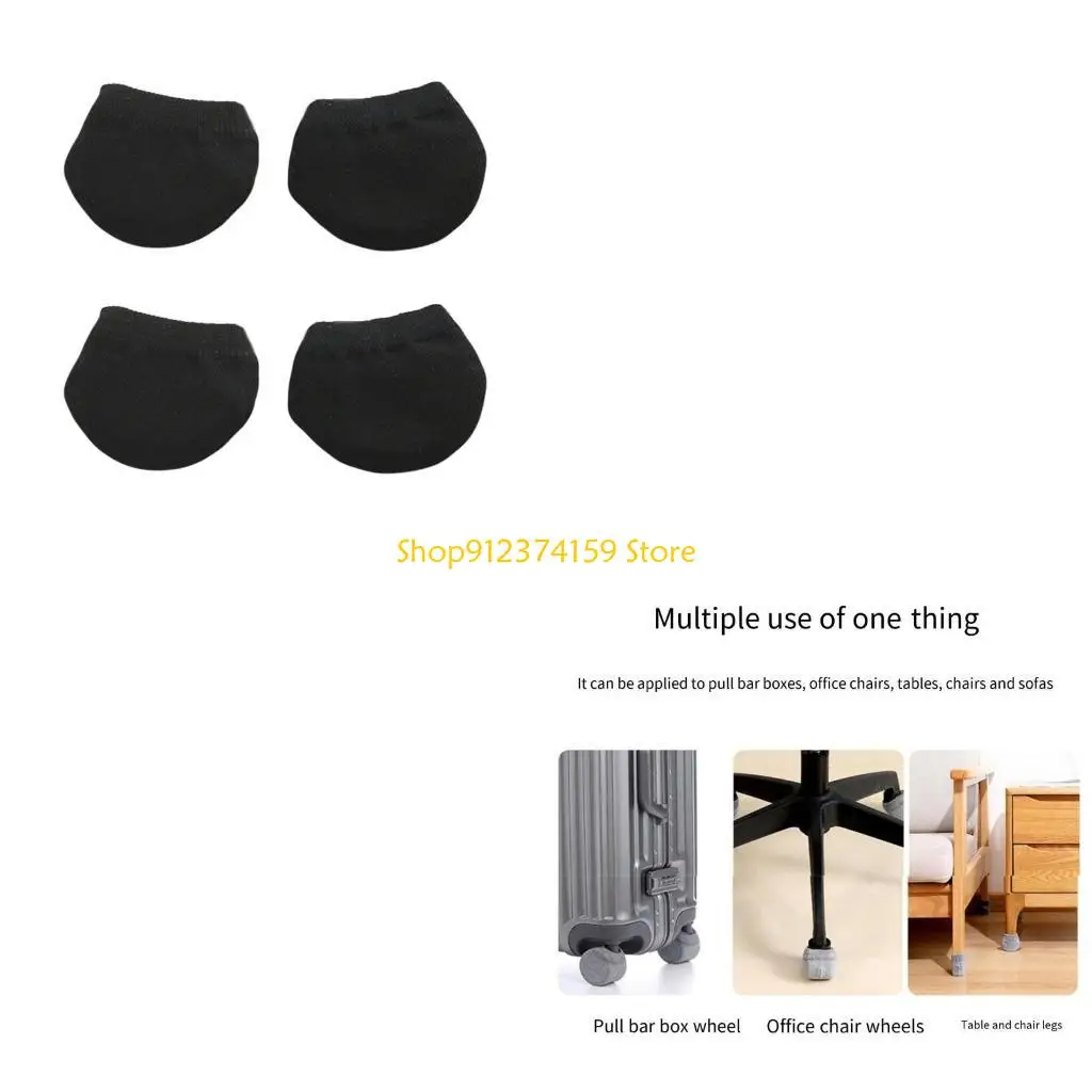 G5AE 4Pcs Practical Suitcase Wheel Cover Easy Install Luggage Wheel Protector For Frequent Flyers And Family Trips