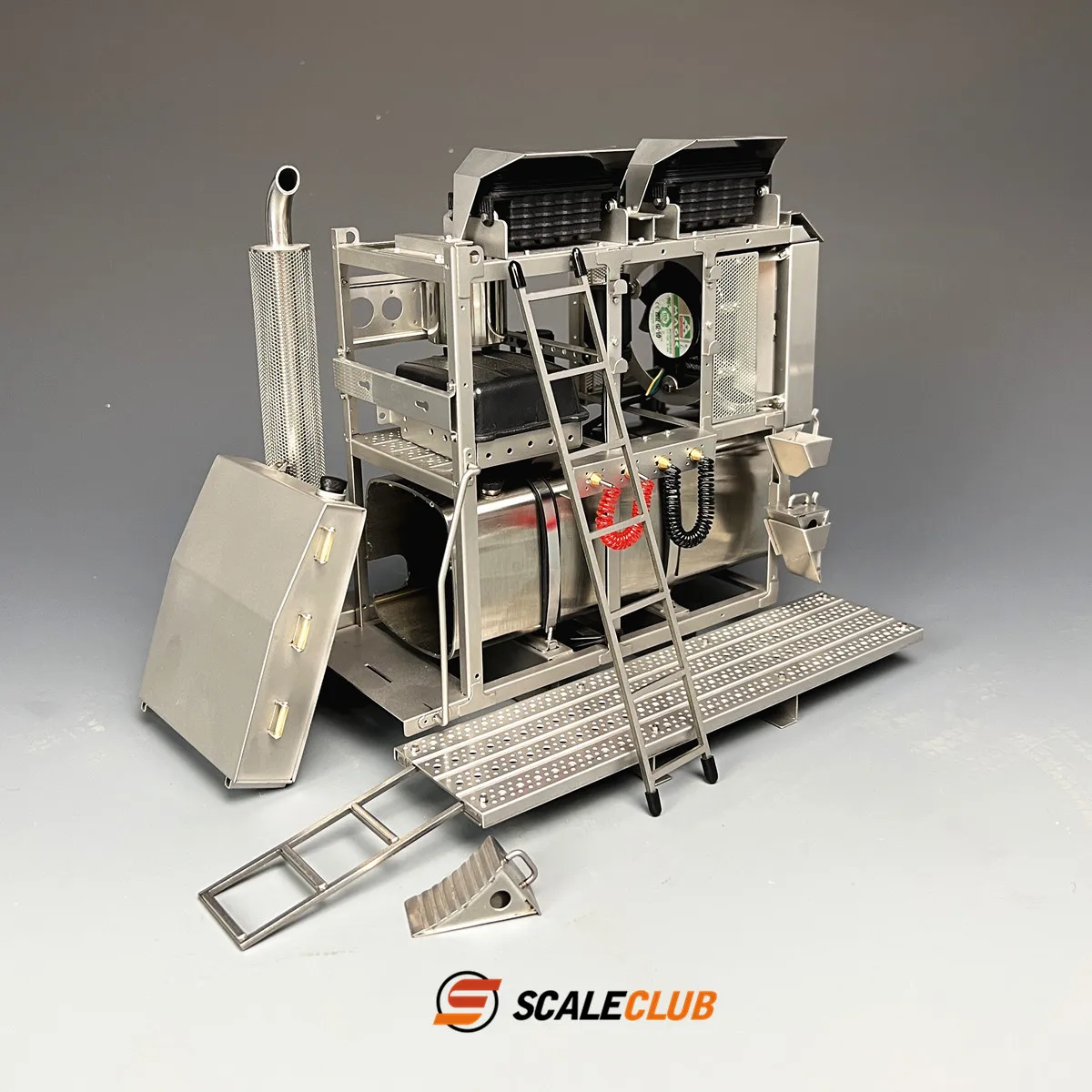 Scaleclub Model 1/14 Truck Heavy Duty SLT Low Roof Drive Low House Upgrade Equipment Rack For Tamiya Lesu For Scania Actros